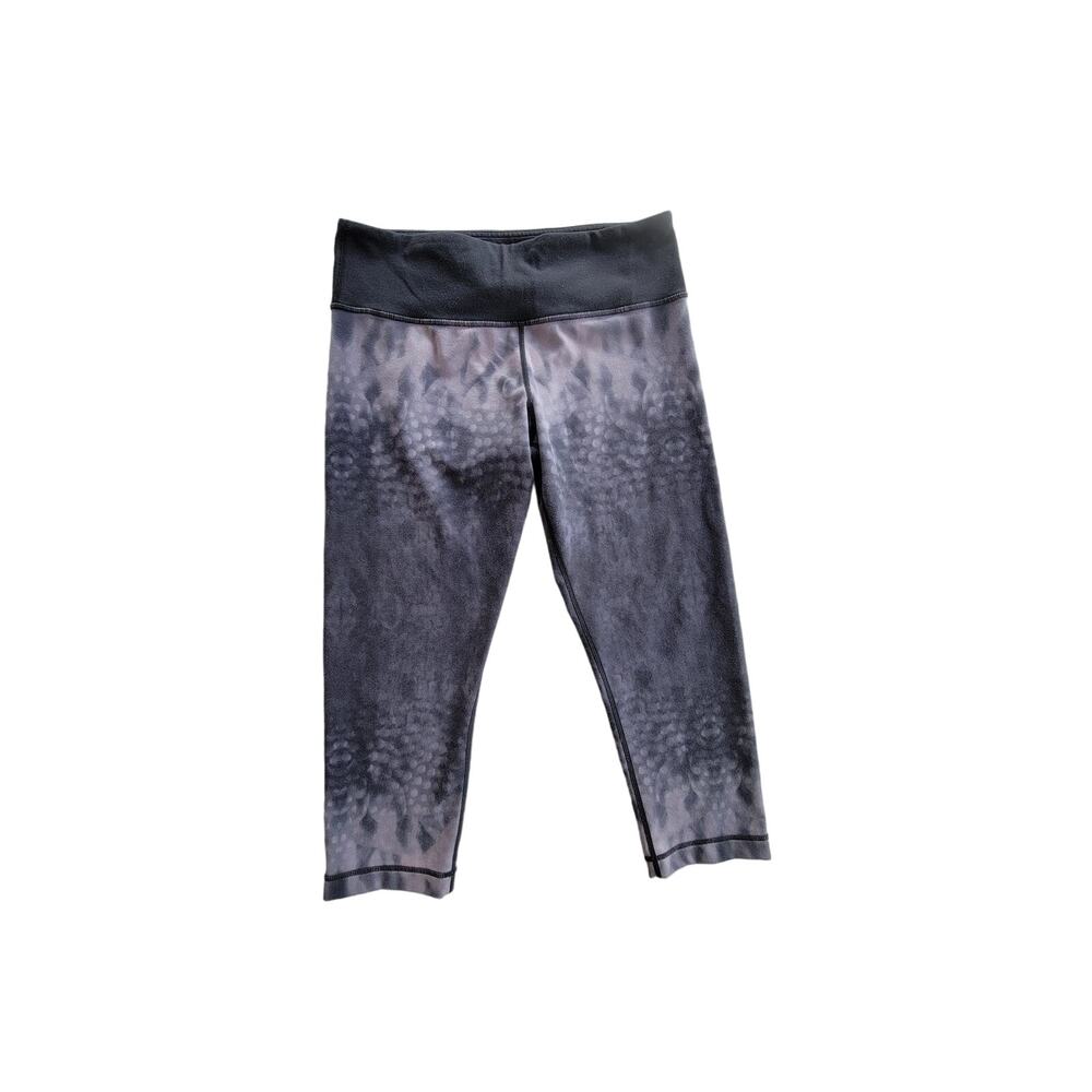 Lululemon Wunder Under Snowy Owl Crop Leggings Size‎ 8